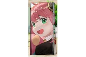 BGOmakeit Re ZERO Starting Life in Another World Cosplay PU Leather Pattern Cartoon Anime Wallet (Spy n Family Anya Forger, regular wallet)
