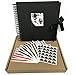 potricher 10x10 Inch DIY Scrapbook Photo Album Hardcover Black Blank Kraft Paper for Guest book Wedding Anniversary Family Valentines Day (Black, 10 Inch)