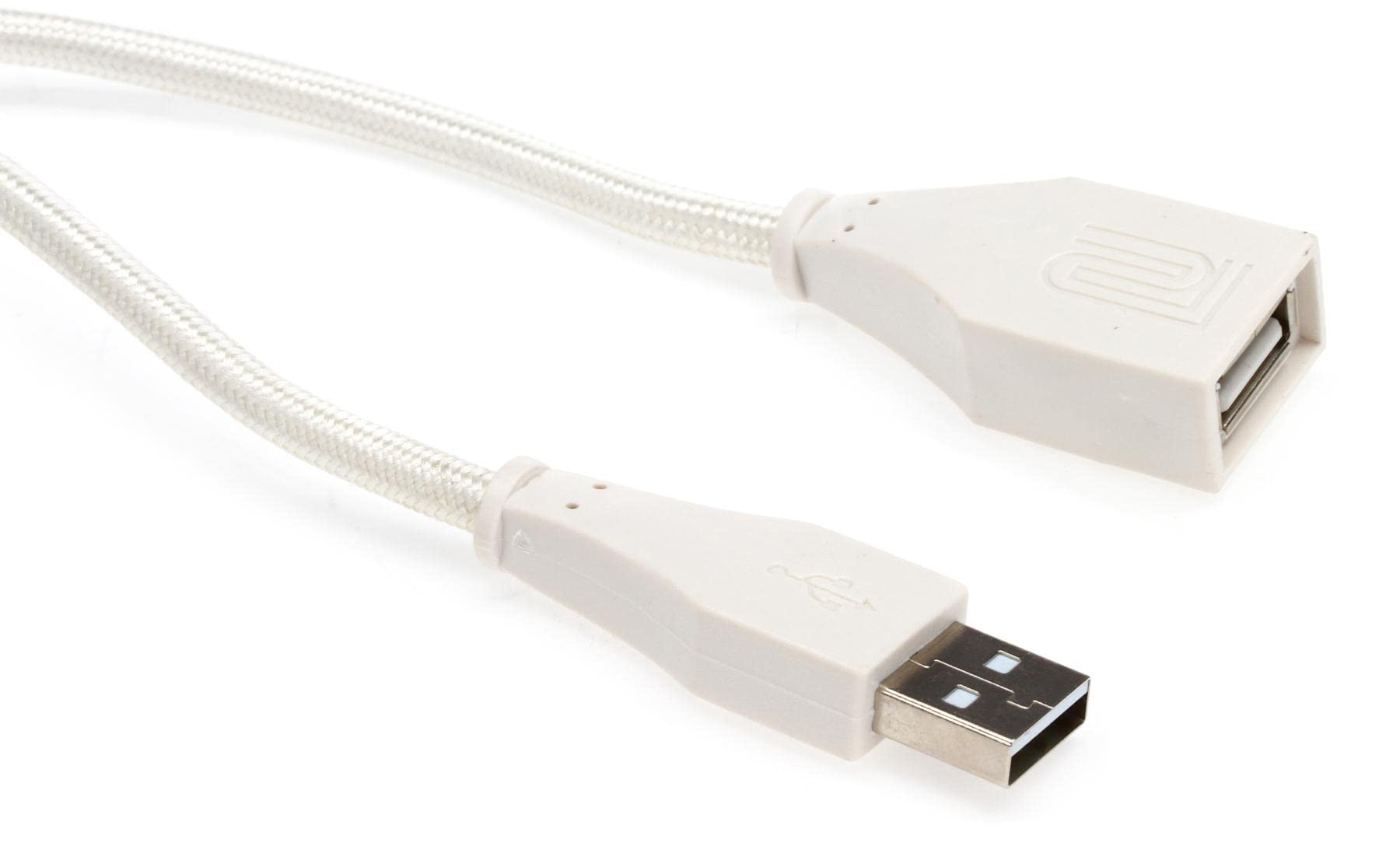 Roland 10ft / 3M USB-A - USB-A(F) Cable (White Woven)