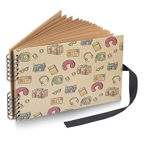 Photo Album Scrapbook, DIY Album Scrapbook Travel Scrapbook for Anniversary, Wedding, Travelling, Graduation, etc (Travel)