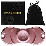 OVEO Fidget Spinner Aluminum Alloy, EDC Hand Toy Anti-Anxiety, For Relieving, ADHD, ADD, Autism, Relax and Focus, Stress Reducer, Boredom, Premium Quality (Rose)