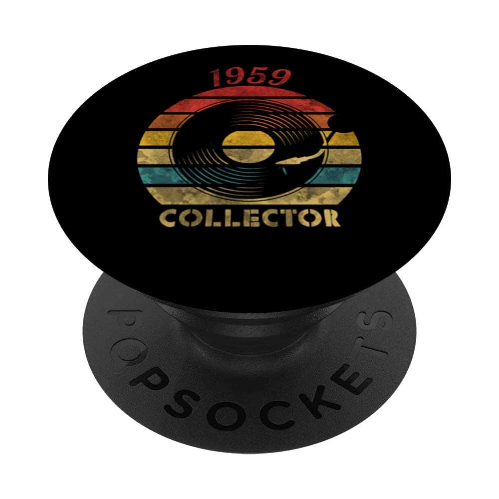 1959 Vinyl Collector Retro Record Vintage Music PopSockets Swappable PopGrip