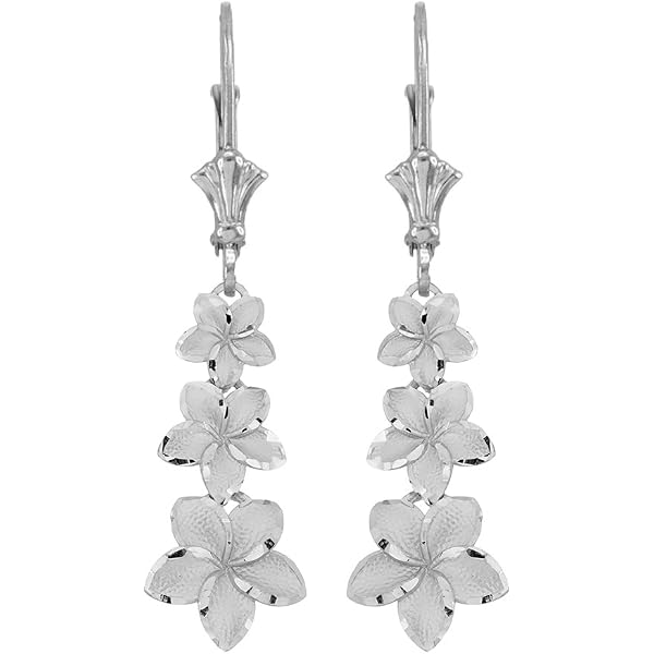 Cavigliera In Oro 14k Tricolore Con Fiori Di Plumeria Hawaiani E Catena A Sfere DC - Lunghezza 10 Pollici