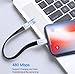Lighting Cord + Fast iPhone Charge + Short Keychain Charger Cable + 7- Inch Portable Sync USB + Compatible with All iPhones, iPad, AirPods, iPod, Gift for Men Women, Black