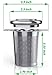 Loose Tea Infuser and Strainer - Premium Stainless Steel - Single Cup - Leaf Tea Steeper