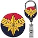 Superhero Real Charming Retractable Metal Carabiner ID Badge Holder Badge Reel (Marvel MC)