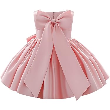 Robe De Fête Baby Lulu Taille 6 - Rose à Volants Et Ruban - Pour Pâques Ou Anniversaire - Occasion Très Bon état