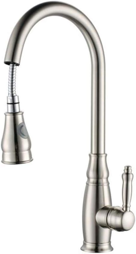 Grifos abatibles de acero inoxidable para fregadero de cocina, una