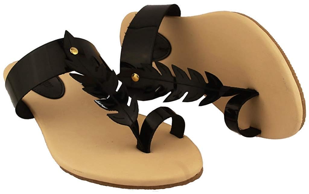 cream and black flats