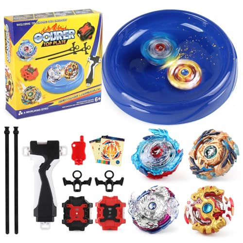 Bay Battle Burst Avatar Attack Battle Set with Two String Launcher and Grip Starter Set…