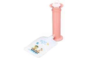 LUQEEG Baby Food Maker, 7pcs Set Baby Food Pouch Maker, Reusable Pure Color Pouches Toddler Fruit Squeeze Puree Filler for Homemade Semi Solid Food for Infant Complementary Food (Pink)