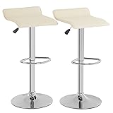 Set of 2 Adjustable Bar Stools, Barstools with