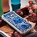 COTDINFORCA A7 2017 Case, 3D Cute Painted Glitter Liquid Sparkle Floating Bling Quicksand Shockproof Protective Bumper Silicone Case Cover for Samsung Galaxy A7 2017 A720. Liquid - Blue Butterfly