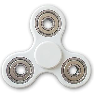 Fidget Spinner, Ultra Strong Hybrid Ceramic Bearings, White Fidget 