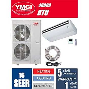 Amazon Com Ymgi 48000 Btu 4 Ton Floor Or Ceiling Mount Ductless