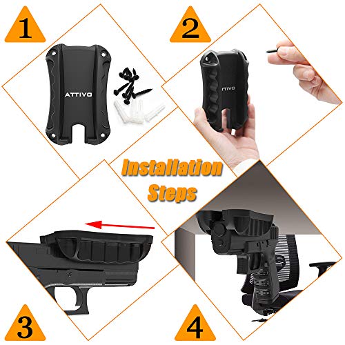 ATTIVO Gun Mount,Quickdraw Pistol Mount Indoor