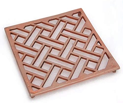 Rectangular - Rose Gold Decorative Metal Trivet for Hot Dishes, Instant Pot, and Hot Pots and Pans