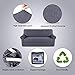 2-Pieces Extra Large Sofa Cover Furniture Protector Couch Covers for 4 Cushion Couch, Jacquard Spandex Non Slip Soft with Small Checks Suit for T Cushion/Box Cushion (Grey, XL Sofa 89
