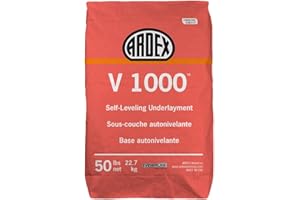Ardex V 1000 Self-Leveling Underlayment for Concrete Subfloors and Cementitious Terrazzo, 50 Lbs Bag