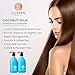 L LUSETA Coconut Milk Shampoo & Conditioner, Nourishing & Moisturizing Hair, Sulfate & Paraben Free, Keratin & Color Safe, 16.9oz Each