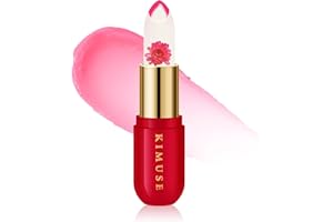 KIMUSE Flower Balm PH Color Changing Lipstick, Long-Lasting Lip Balm and Lip Stain, Moisturizing Natural Lip Balm