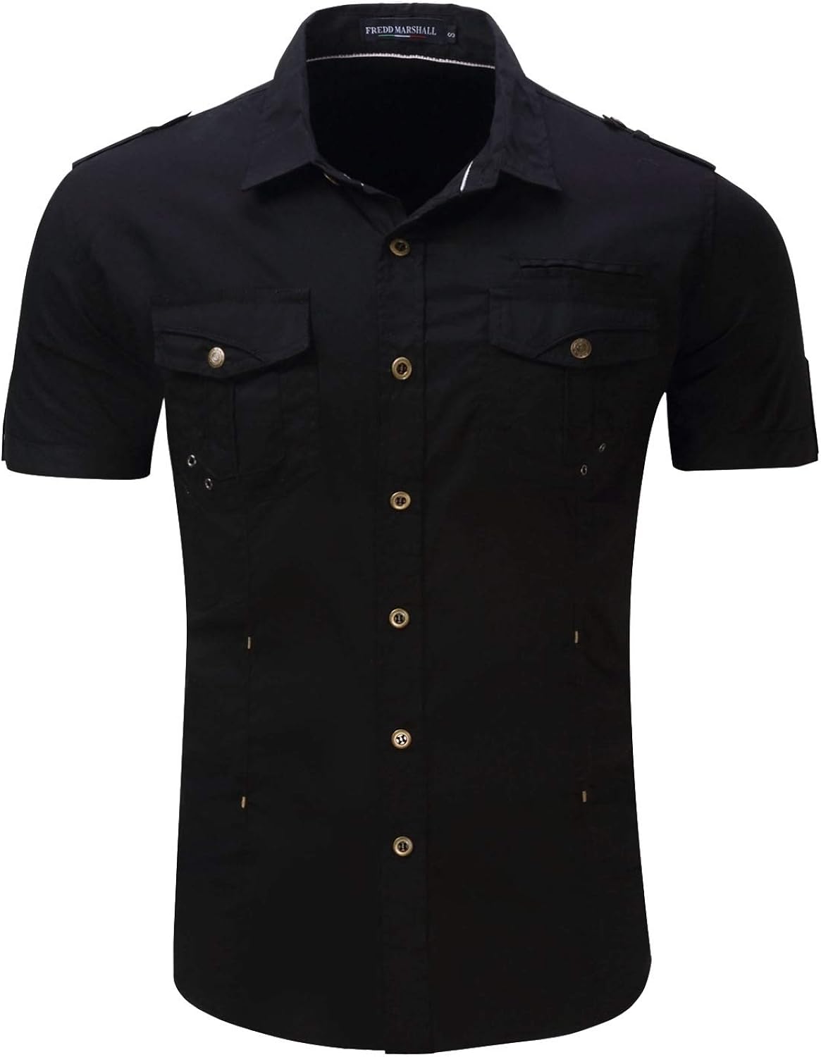 Shirts Abetteric Men Shirt Short Sleeve 