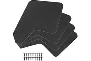 Moovul 4Pcs Mud Flaps for Car Pickup Van Truck Mudflaps Mudguards Guards with Screw Universal Black Splash Guards with 20 Pie