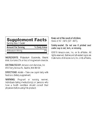 Marca Amazon – Solimo Potasio 99 mg, 120 tapas, suministro de cuatro meses