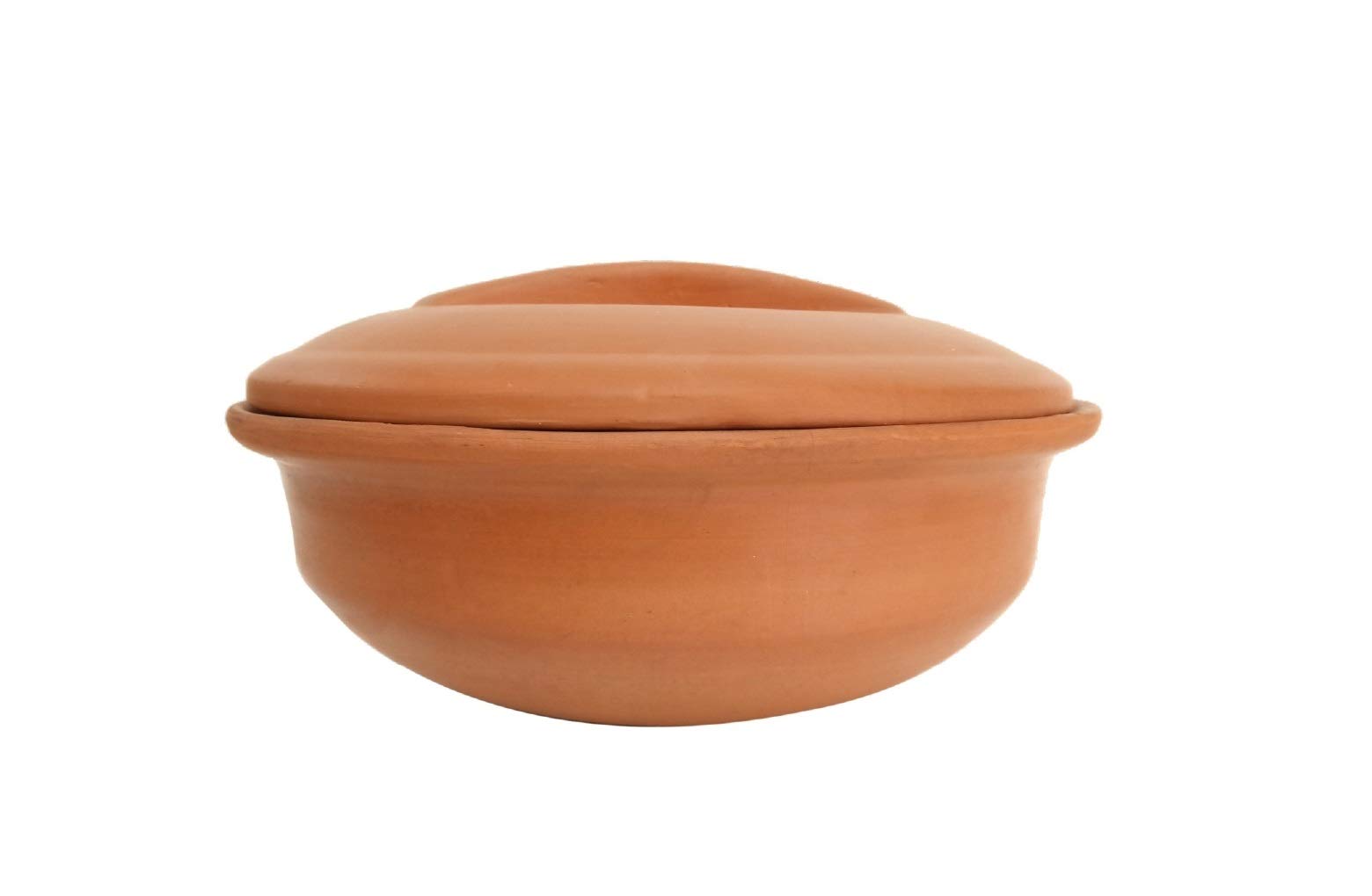 Harmony Clay Sonera Handi With Lid, Brown, 2 L