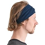 Casualbox mens Head cover Band Bandana Stretch Hair Style Japanese Navy