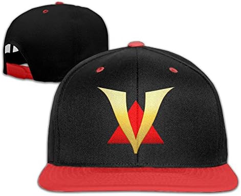 YOUDEE Kid's Venturiantale V Logo Adjustable Snapback Hip-hop Baseball Cap Red