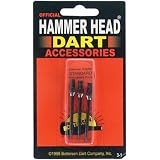 12Pcs Hammer Head Dart Tips Standard Moveable Dart Points Replacement 1.2inch
