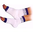 Original Pedi-Sox Brand Toeless Socks for Pedicures : Classics: Blue Trim