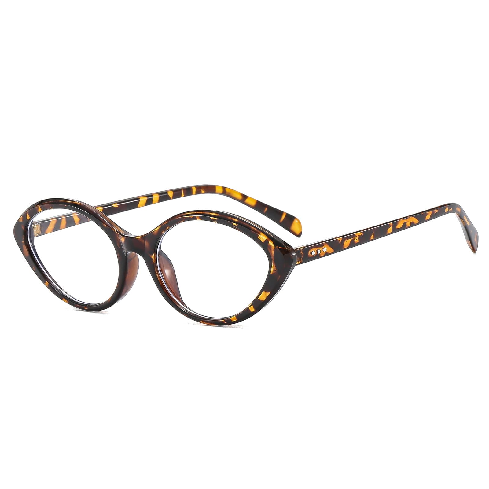 LJCZKA Small Cat Eye Blue Light Blocking Glasses Women Ladies, Small Cat Eye Blue Light Glasses Anti Fatigue for Reading Texting Gaming