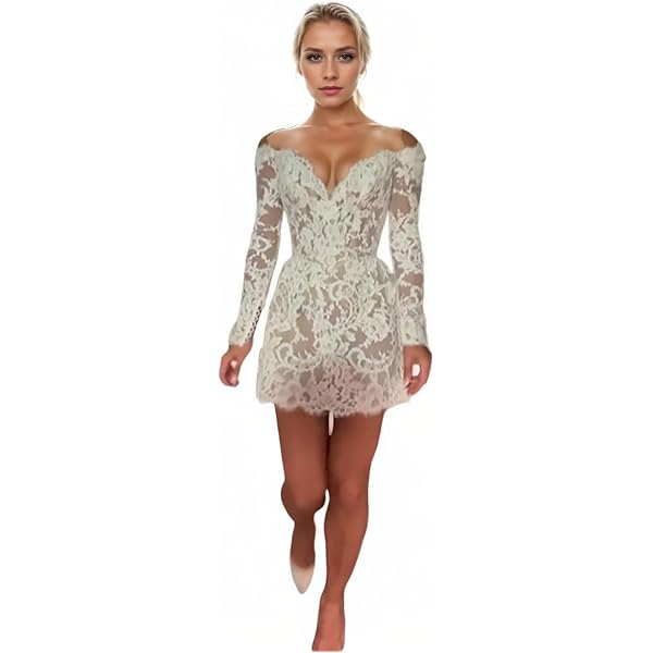 knee length dresses for ladies MEREDITH Short Wedding Dress main image 0