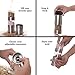 KITCHEN STAR Pepper And Salt Shakers - Two-in-One With Ceramic Grinders, Stainless Steel and Acrylic. FREE GIFT KITCHEN: Vegetable Peeler And Recipe eBook & Guide