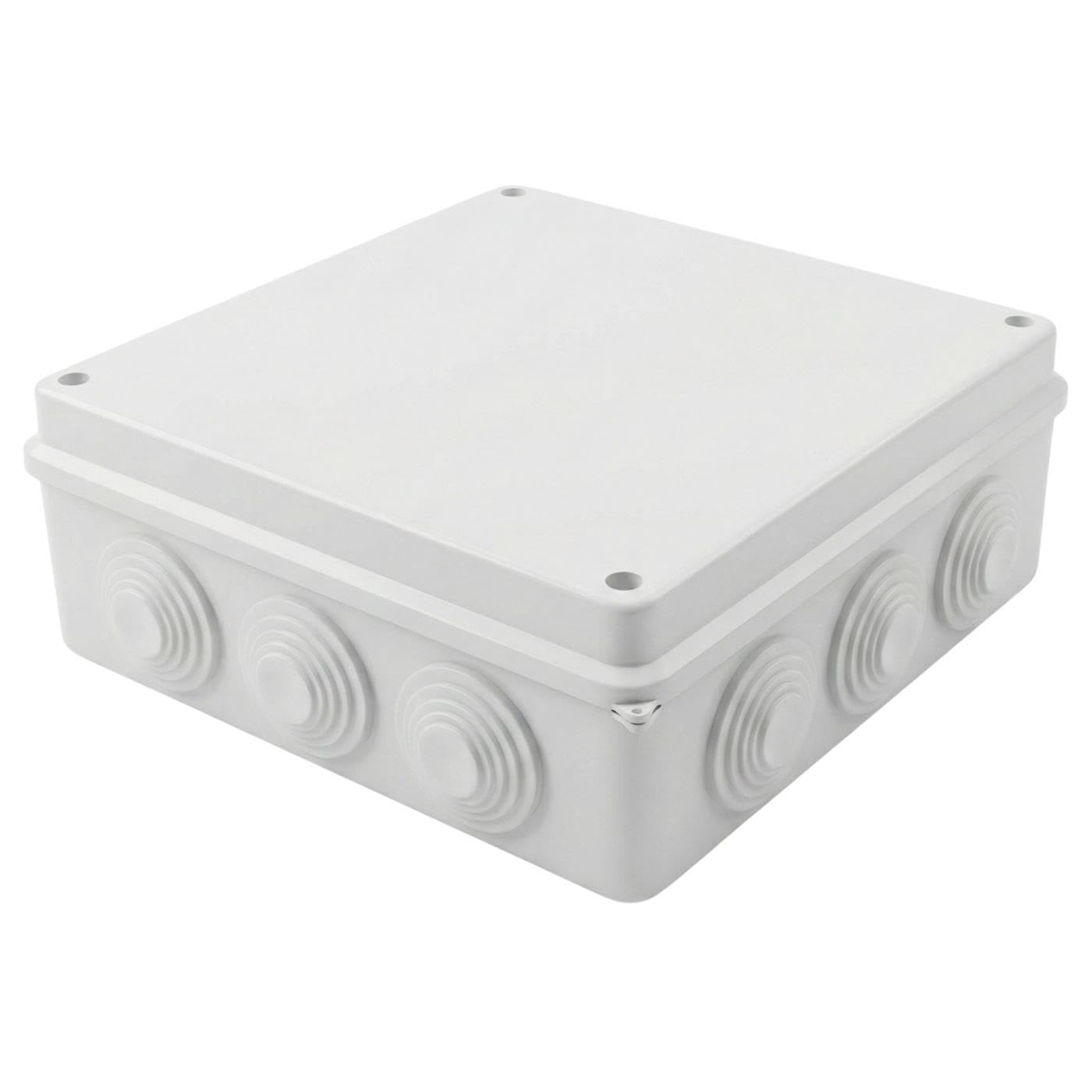 Junction box Surface-mounted IP65 200x200x80mm 12 Openings Junction box Waterproof White Junction socket Terminal