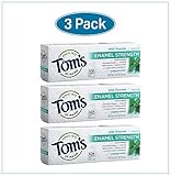 Toms of Maine Enamel Strength Toothpaste with Fluoride, Peppermint - 4 oz (pack of 3)
