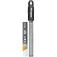 Microplane Premium Classic Series Zester 18/8, Black - Lemon Zester & Cheese Grater & Vegetable Grater - Citrus, Parmesan Che