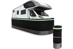 Esamploe Rv Underbelly Material,Mobile Home Skirting with Bottom Iron Mesh,2.62 x 65.62 Ft Mobile Home Skirting Panels,Skirting for Mobile Home Exterior,Rv Skirting for Outdoor Garden Yard