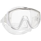 SCUBAPRO Flux Scuba Mask with Ultra Clear Single Lens and Hypoallergenic Silicone Skirt for Diving, Freediving or Snorkeling