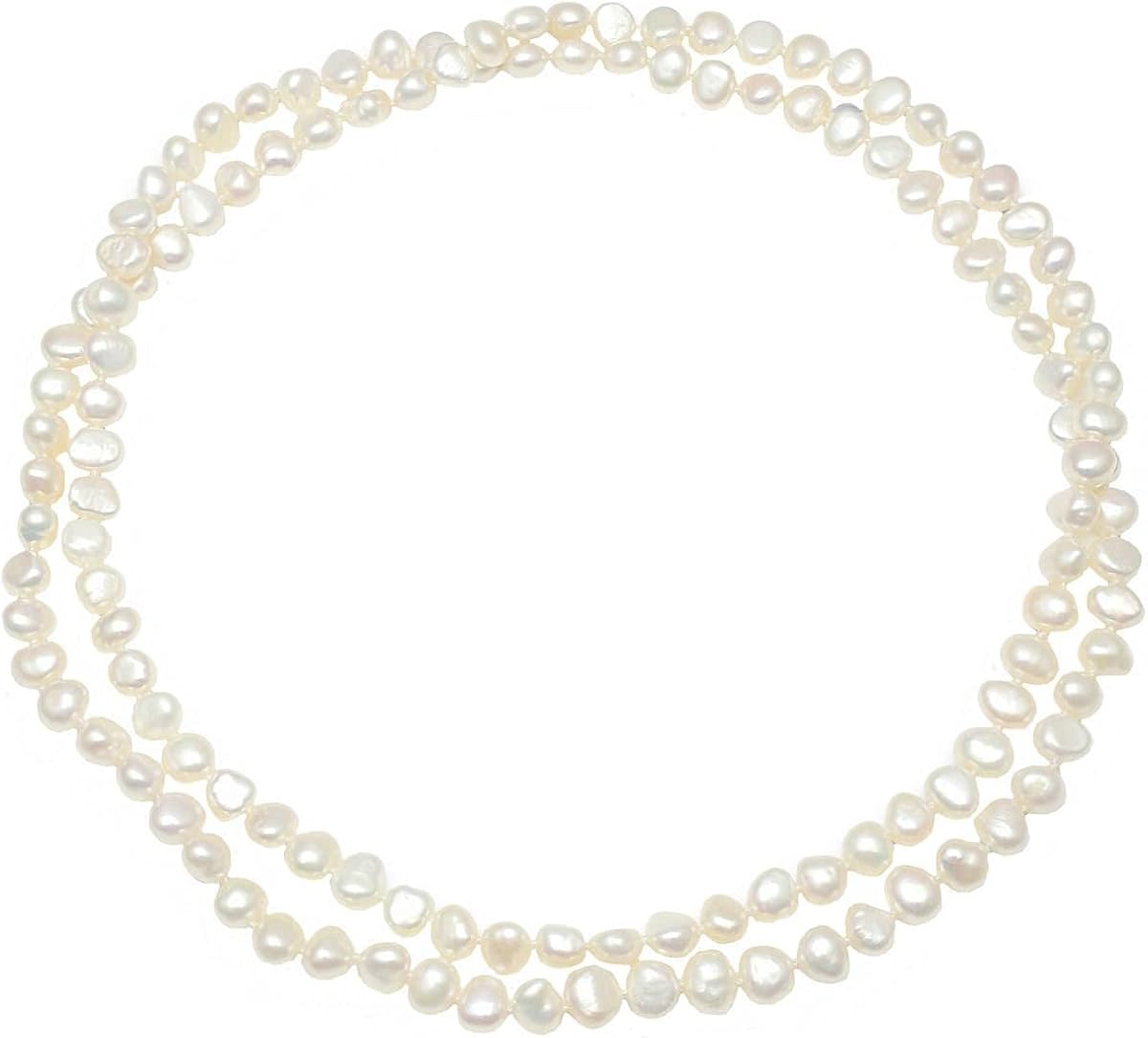 Pearls of the Orient Womens Margarita Freshwater Pearl Loop Necklace