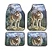 Nature Wolf Car Mats - Set of 4