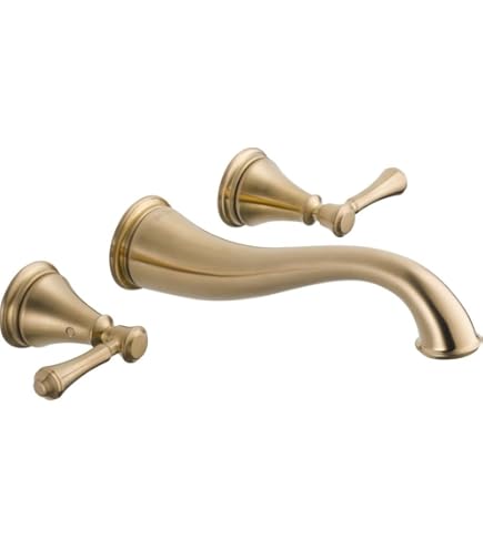 Delta Cassidy Two Lever Bath Faucet/Bidet Handle Kit – Chrome, Classic Style