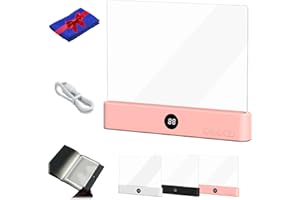 Smart Led Book Light, 2026 New Rechargeable Multifunctional Led Clear Full Page Reading Light with 3 Colors & Timer, Reading 