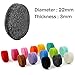 42pcs Replacement Refill Pads(22mm) for Aromatherapy Essential Oil Diffuser Necklace Diffuser Bracelet Car Diffuser Vent Clip with 14 Colors