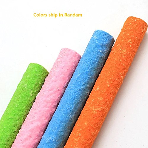 Borange Bird Perch Parrot Stand Parakeet Natural Wood Rough Sand Perches Grinding Nail Small Medium Birds Parakeet Cockatiels Conure Cage Accessories Pack of 2 (20cm/8inch)