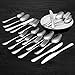 Flatware Silverware Set Stainless Steel, 40 Pieces Elegant Cutlery Set of Eating Utensils by Umite Chef, Modern Cutlery Kit Set Include Dinner Forks, Spoons, Knives and Dessert Fork, Spoon