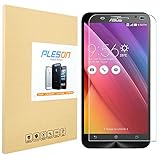 ZenFone 2 Screen Protector, PLESON® ASUS ZenFone 2 Tempered Glass Screen Protector, 0.3mm/ 2.5D/ 9H/ Bubble-Free/ Shatterproof/Anti-fingerprint Glass Screen Protector for ZenFone 2 [Lifetime Warranty]