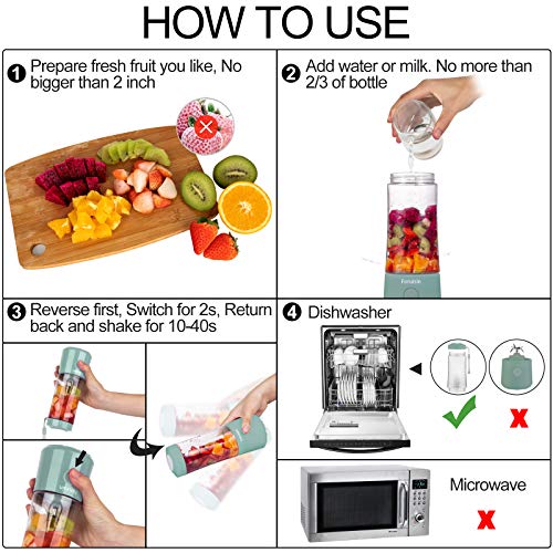 Foruisin Personal Blender, Smoothie Maker Blender, Personal Smoothie